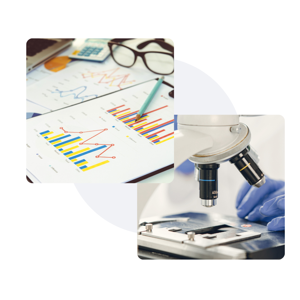 Researcher preparing a manuscript for research paper publication on a laptop with notes and journal articles